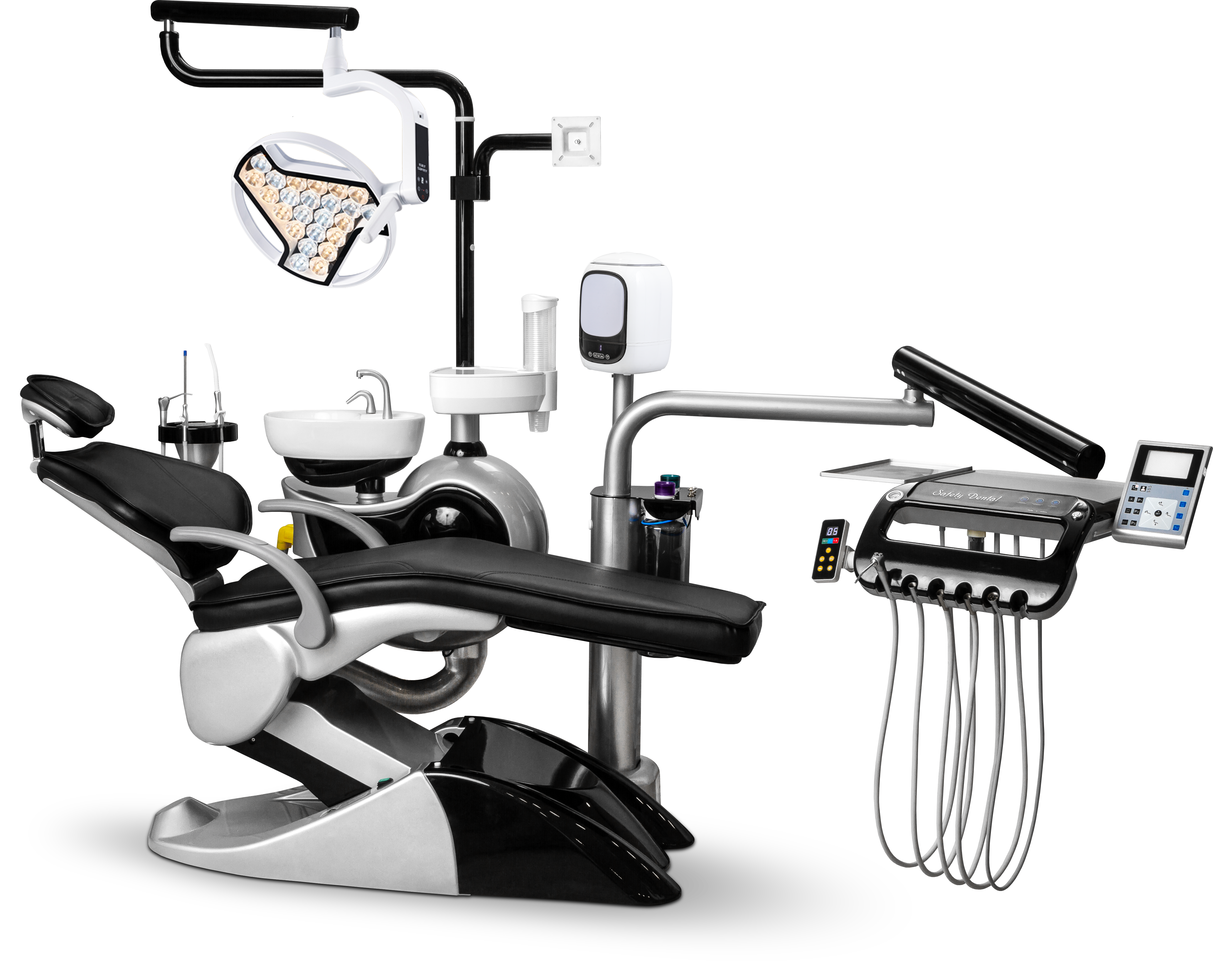 Стоматологическая установка M2+ нижняя подача с 24-диодным светильником