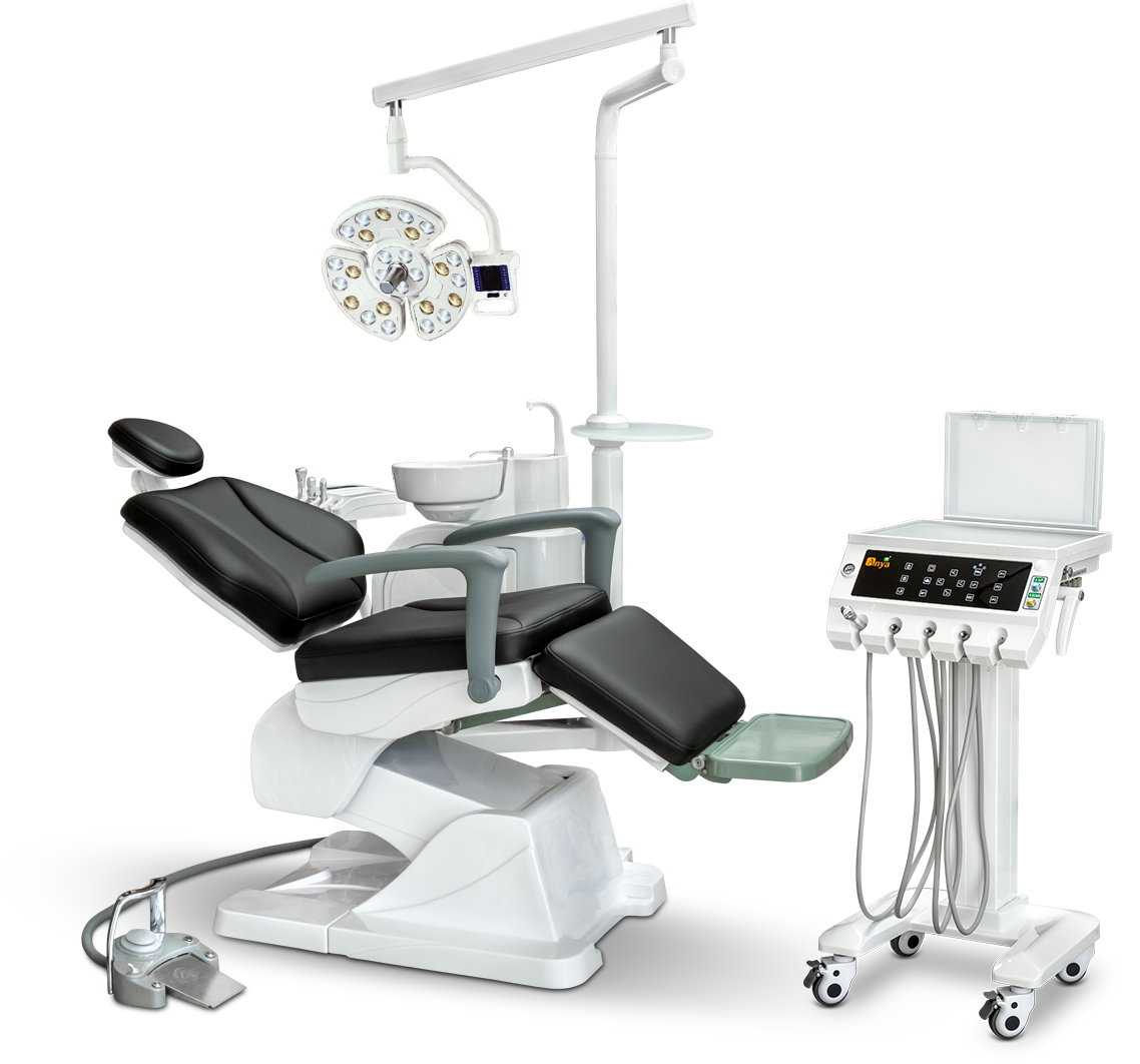 Стоматологическая установка AY-A 4800 II (хирургия) с 26-диодным светом, Черный