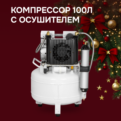 Компрессор 100 л/мин с осушителем