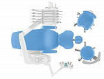 Стоматологическая установка Anthos A7 верхняя подача, Атлантический синий - Фото 6
