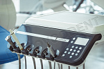  Стоматологическая установка WOD 550 нижняя подача, мягкая обивка премиум, Серая гавань - Фото 3