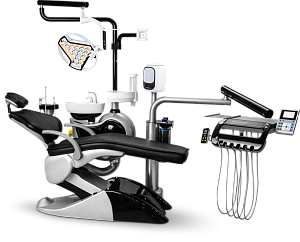 Стоматологическая установка M2+ нижняя подача с 24-диодным светильником