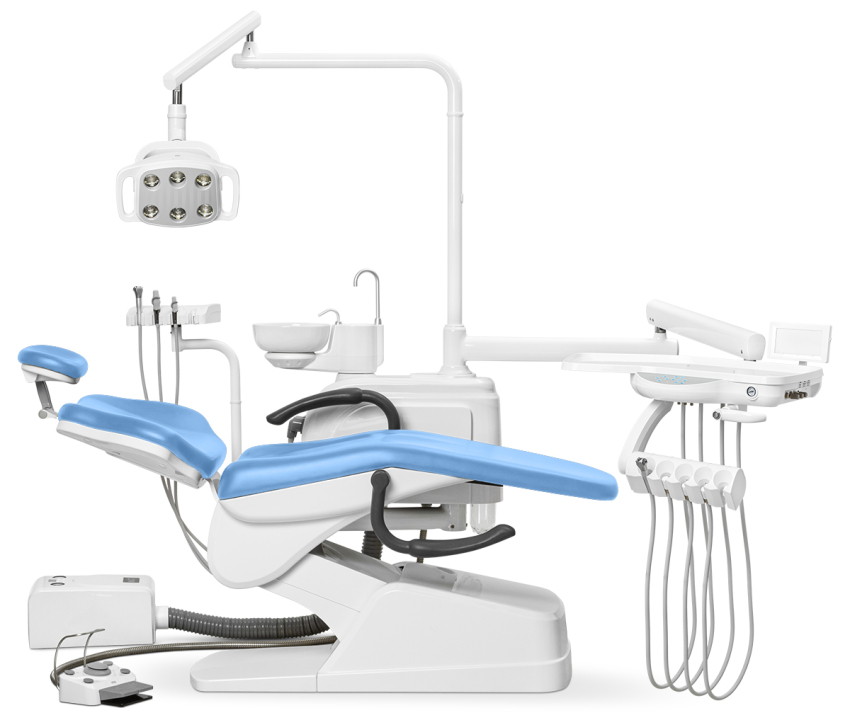 Стоматологическая установка Anya AY-A 1000 нижняя подача, Голубой AY-1