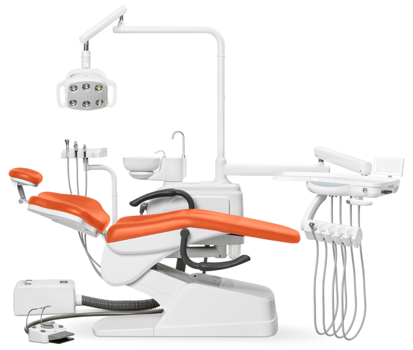Стоматологическая установка Anya AY-A 1000 нижняя подача, Оранжевый AY-5