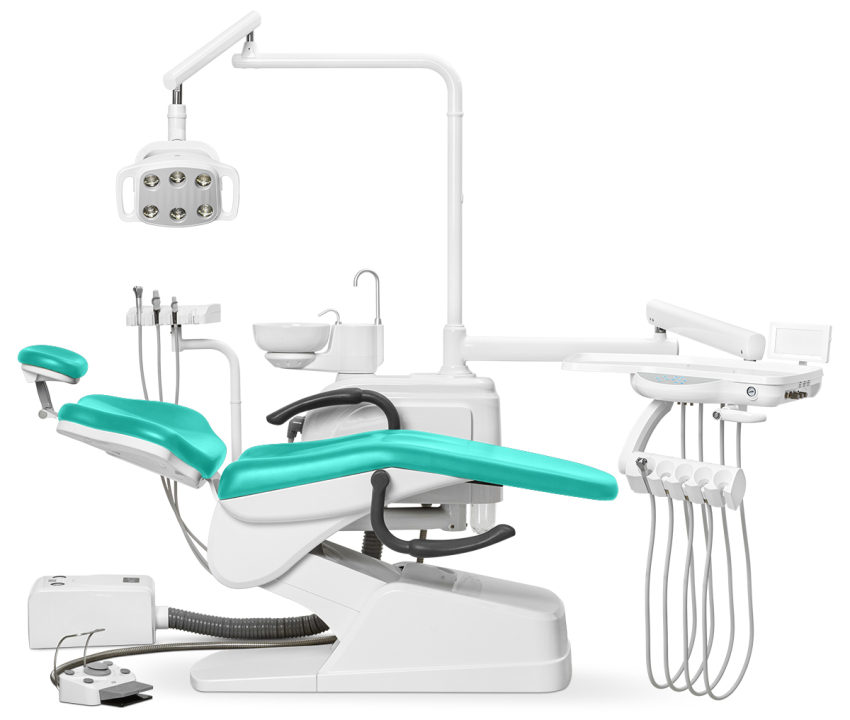 Стоматологическая установка Anya AY-A 1000 нижняя подача, Бирюзовый AY-0