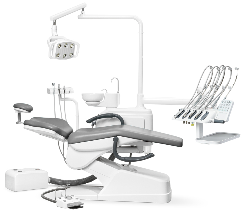 Стоматологическая установка Anya AY-A 1000 верхняя подача, Серый AY-13